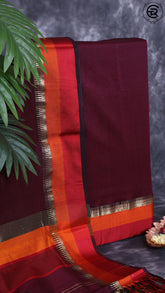 Pure Maheshwari Silk Salwar (Top & Dupatta) - Lollipop Violet
